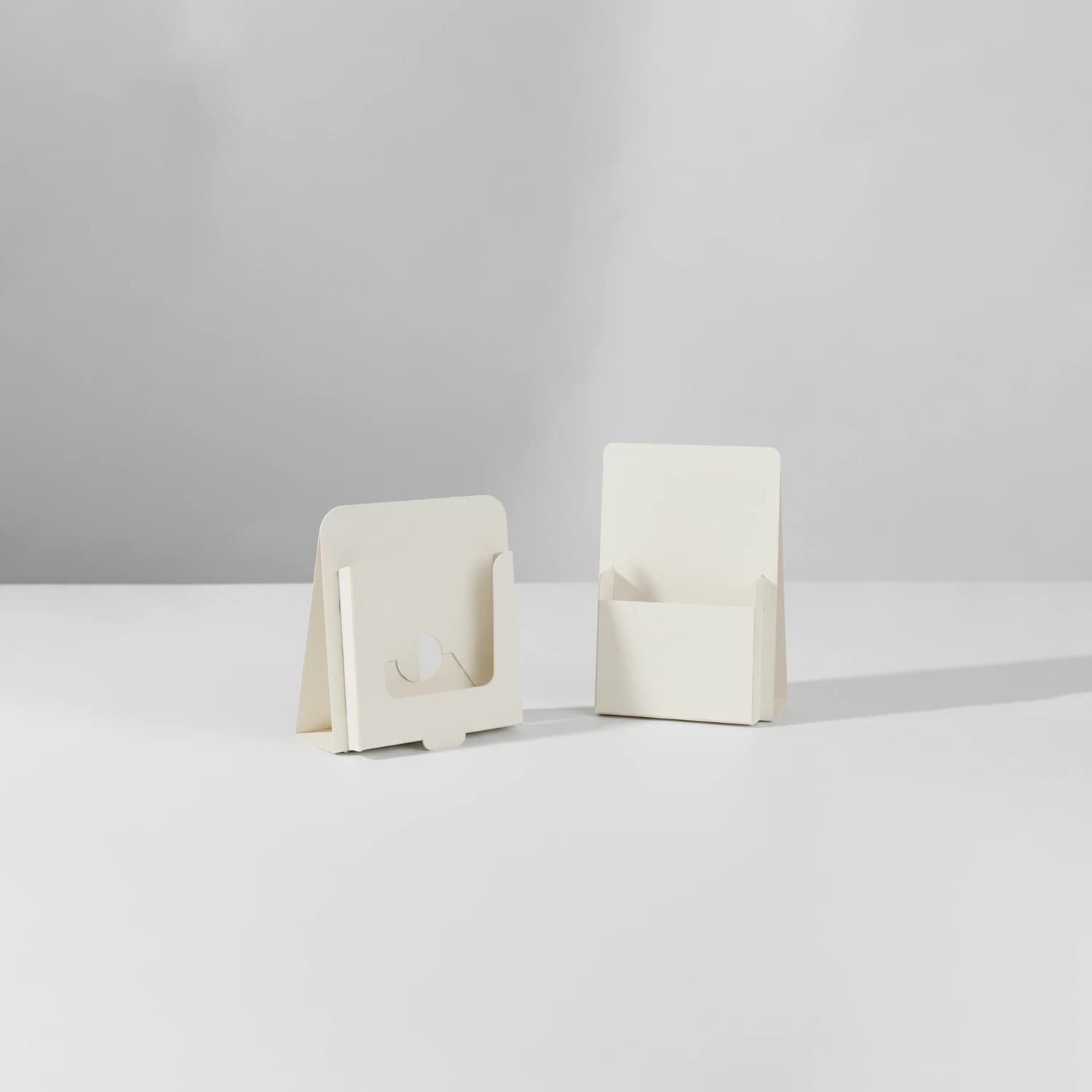 Cardboard brochure holders designed for countertop display