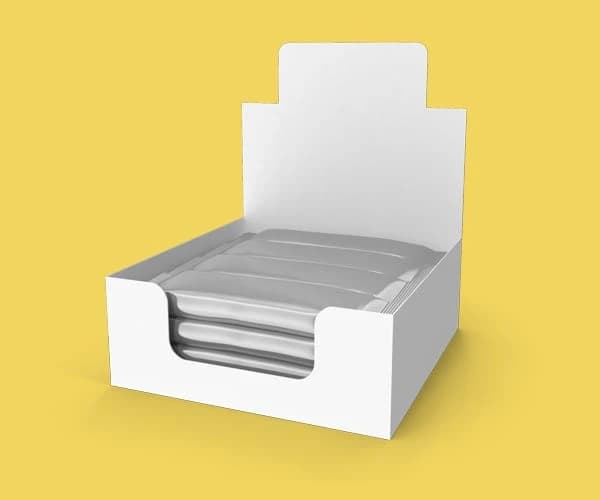 Cardboard countertop display unit for retail promotion