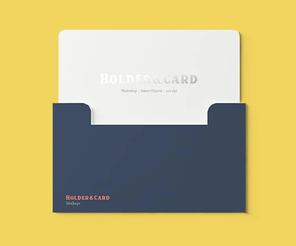 Printed key wallet or card holder packaging