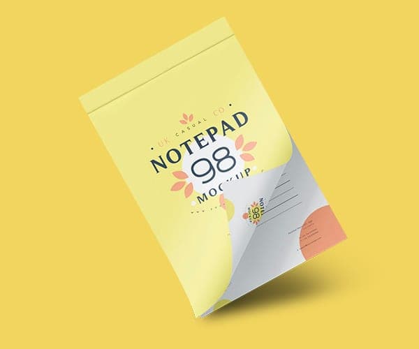 Custom printed notepad and paper product packaging