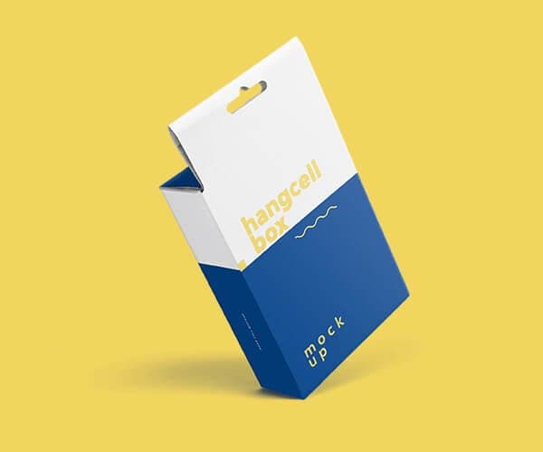 Printed hang sell box packaging made in Australia