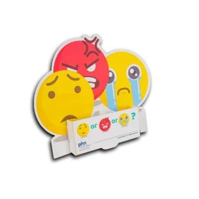 Countertop brochure holder for marketing materials