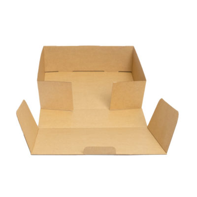 Small Mailing Box Brown Open Lid