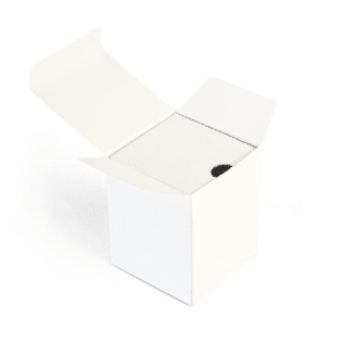 Medium Candle Box + Liner (White) (Bundle of 25)