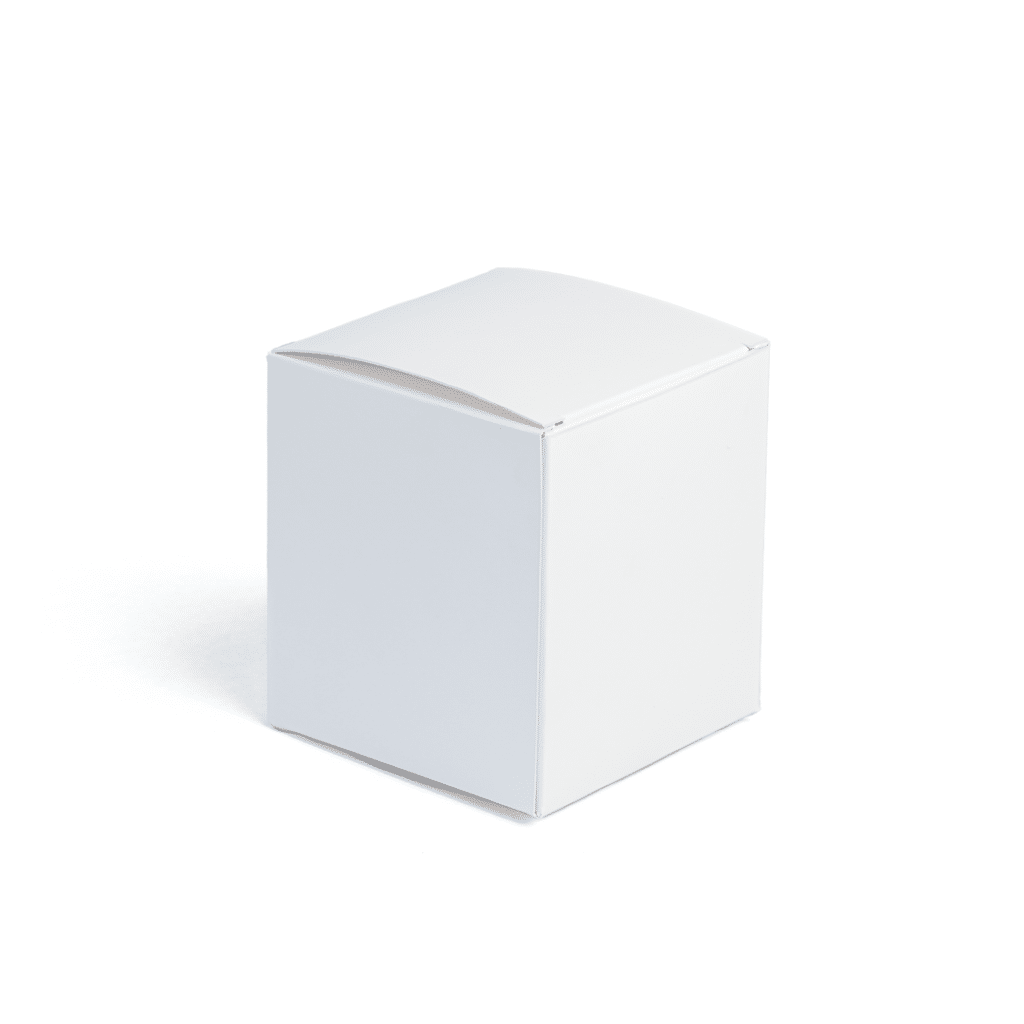 Medium Candle Box + Liner (White) (Bundle of 25) | Pakko