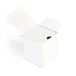 Medium Candle Box + Liner (White) (Bundle of 25)